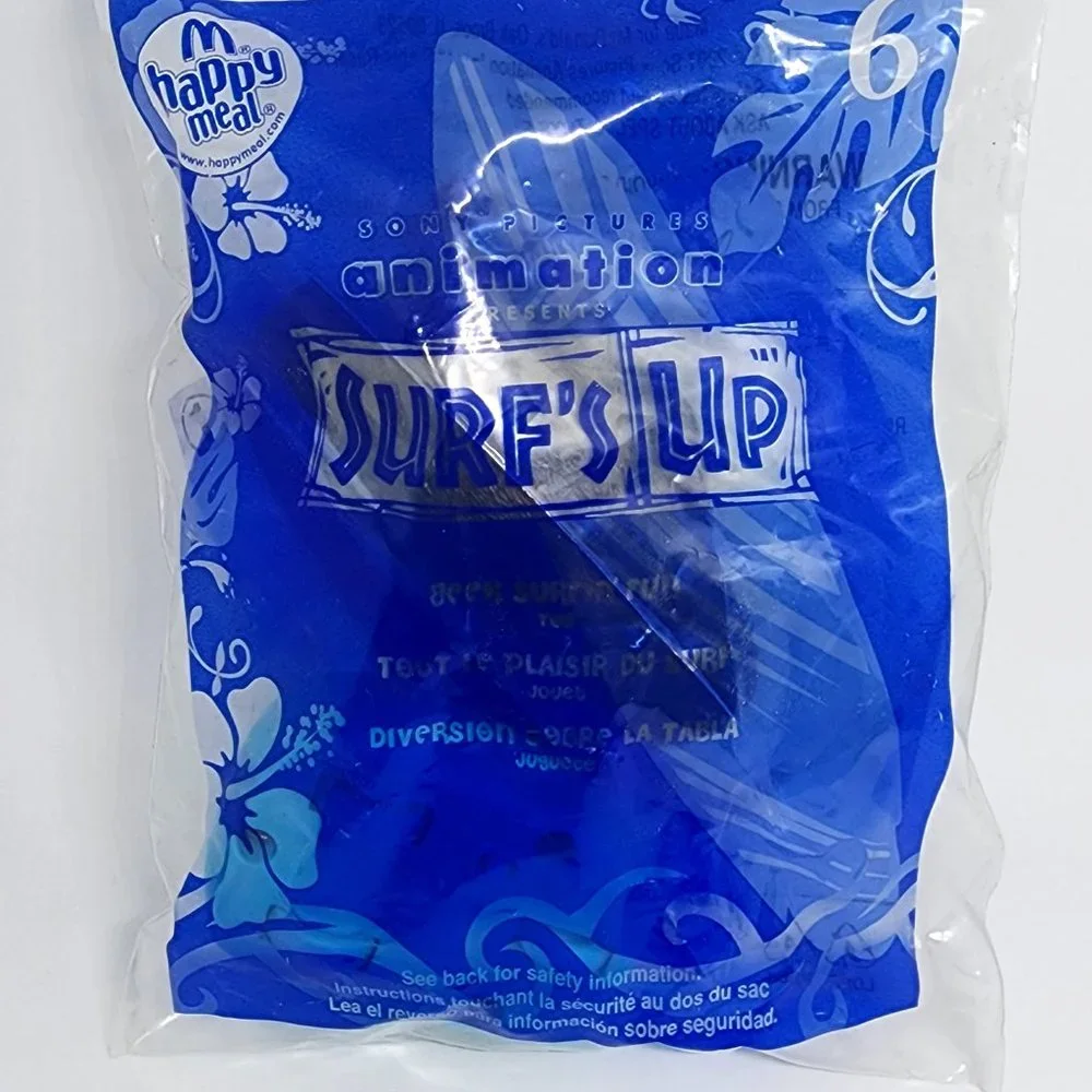 Surfs Up Geek Surfin Fun #6 Penguin McDonalds 2007 Happy Meal Toy: